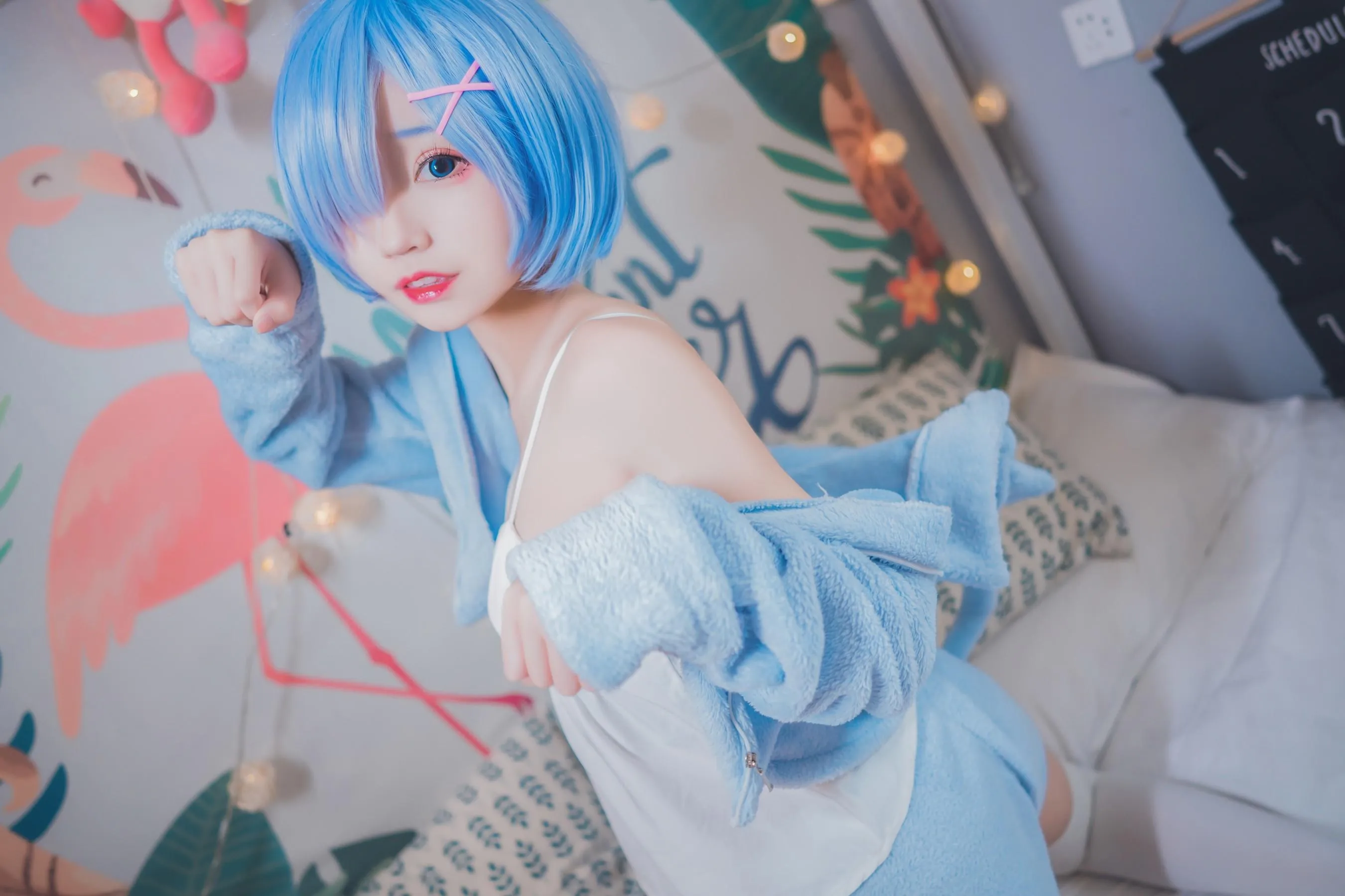 猫君君_MaoJun – NO.23 雷姆猫耳睡衣 [29P]插图5